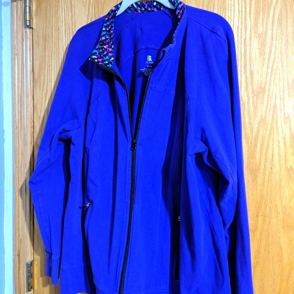Lane Bryant zip jacket 22/24 purple